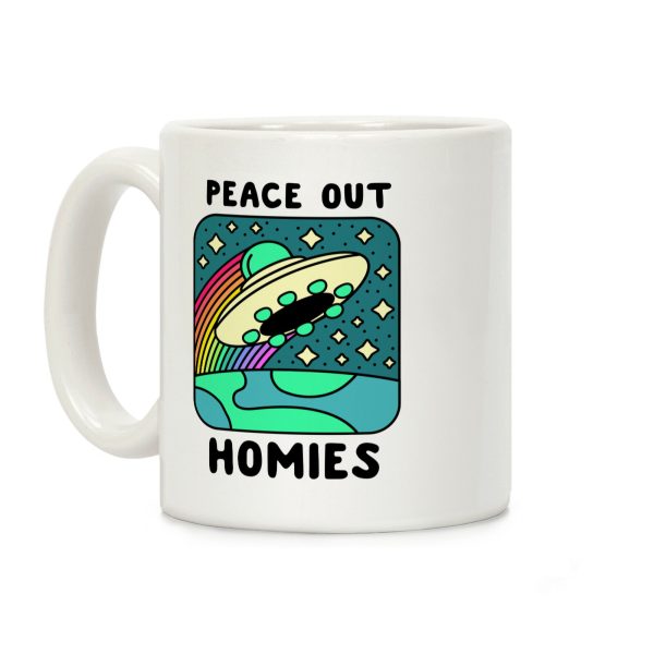 Peace Out Homies Coffee Mug Peace Out Homies Coffee Mug