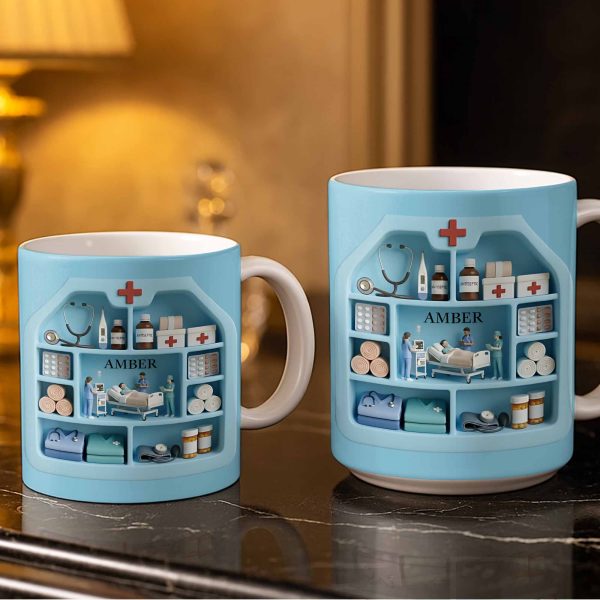 Perfect Gift for Healthcare Professionals - Personalized Custom Coffee Mug - DOC071_MG