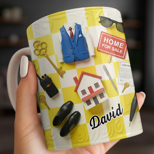Perfect Gift For Real Estate Professionals - Personalized Custom Coffee Mug - JBS080_MG Perfect Gift For Real Estate Professionals - Personalized Custom Coffee Mug - JBS080_MG