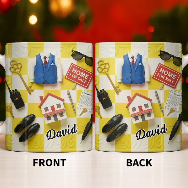 Perfect Gift For Real Estate Professionals - Personalized Custom Coffee Mug - JBS080_MG Perfect Gift For Real Estate Professionals - Personalized Custom Coffee Mug - JBS080_MG