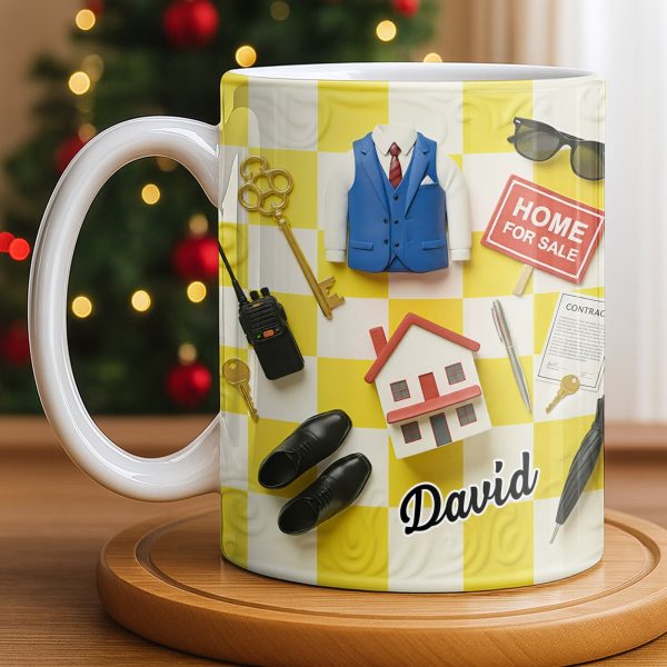 Perfect Gift For Real Estate Professionals - Personalized Custom Coffee Mug - JBS080_MG Perfect Gift For Real Estate Professionals - Personalized Custom Coffee Mug - JBS080_MG