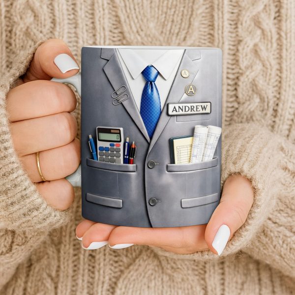 Perfect Gift For The Professional With Business Suit Design - Personalized Custom Coffee Mug - JBS098_MG Perfect Gift For The Professional With Business Suit Design - Personalized Custom Coffee Mug - JBS098_MG