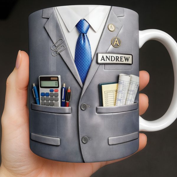 Perfect Gift For The Professional With Business Suit Design - Personalized Custom Coffee Mug - JBS098_MG Perfect Gift For The Professional With Business Suit Design - Personalized Custom Coffee Mug - JBS098_MG