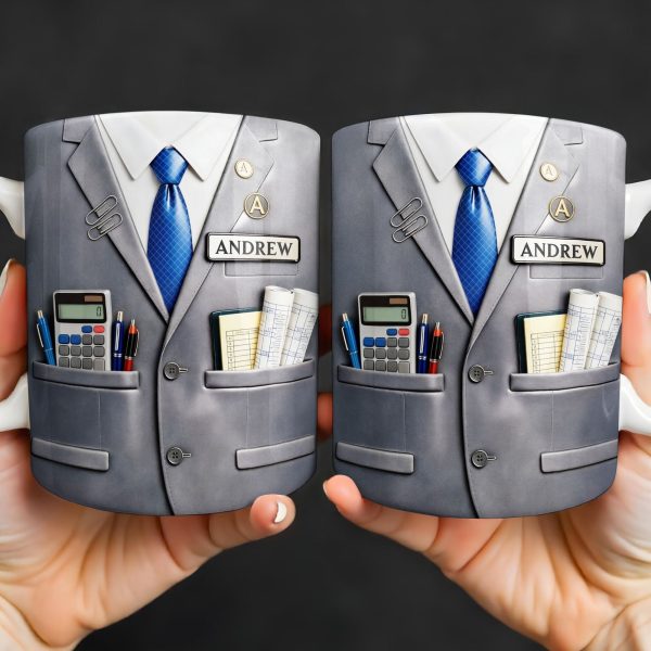 Perfect Gift For The Professional With Business Suit Design - Personalized Custom Coffee Mug - JBS098_MG Perfect Gift For The Professional With Business Suit Design - Personalized Custom Coffee Mug - JBS098_MG