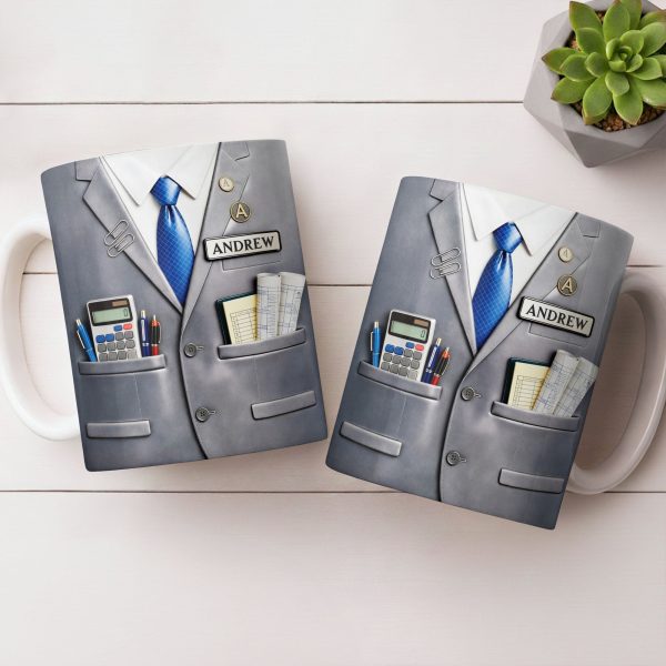 Perfect Gift For The Professional With Business Suit Design - Personalized Custom Coffee Mug - JBS098_MG Perfect Gift For The Professional With Business Suit Design - Personalized Custom Coffee Mug - JBS098_MG