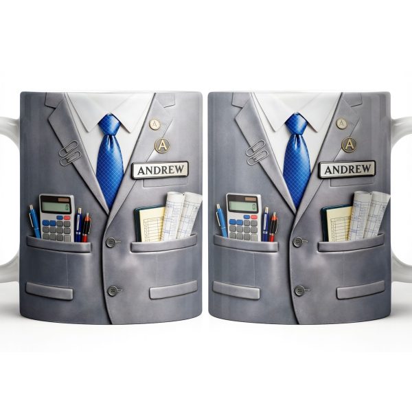 Perfect Gift For The Professional With Business Suit Design - Personalized Custom Coffee Mug - JBS098_MG Perfect Gift For The Professional With Business Suit Design - Personalized Custom Coffee Mug - JBS098_MG