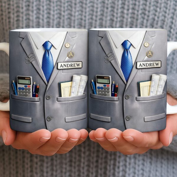 Perfect Gift For The Professional With Business Suit Design - Personalized Custom Coffee Mug - JBS098_MG Perfect Gift For The Professional With Business Suit Design - Personalized Custom Coffee Mug - JBS098_MG