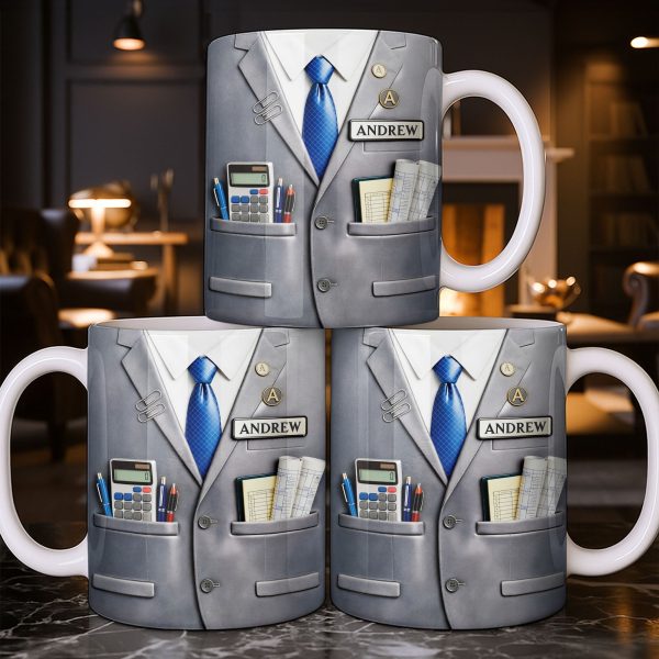 Perfect Gift For The Professional With Business Suit Design - Personalized Custom Coffee Mug - JBS098_MG Perfect Gift For The Professional With Business Suit Design - Personalized Custom Coffee Mug - JBS098_MG
