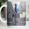 Perfect Gift For The Professional With Business Suit Design - Personalized Custom Coffee Mug - JBS098_MG Perfect Gift For The Professional With Business Suit Design - Personalized Custom Coffee Mug - JBS098_MG