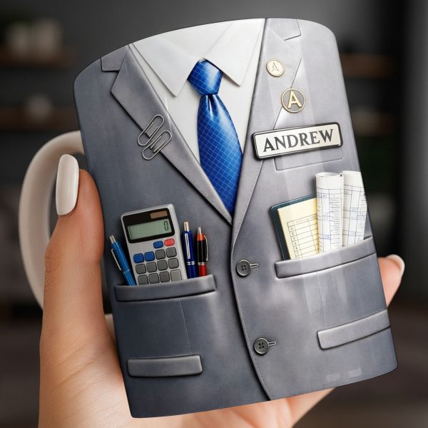 Perfect Gift For The Professional With Business Suit Design - Personalized Custom Coffee Mug - JBS098_MG Perfect Gift For The Professional With Business Suit Design - Personalized Custom Coffee Mug - JBS098_MG