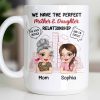 Perfect Mother & Daughter Relationship, Cityscape Design - Personalized Custom Coffee Mug - MOM141_MG