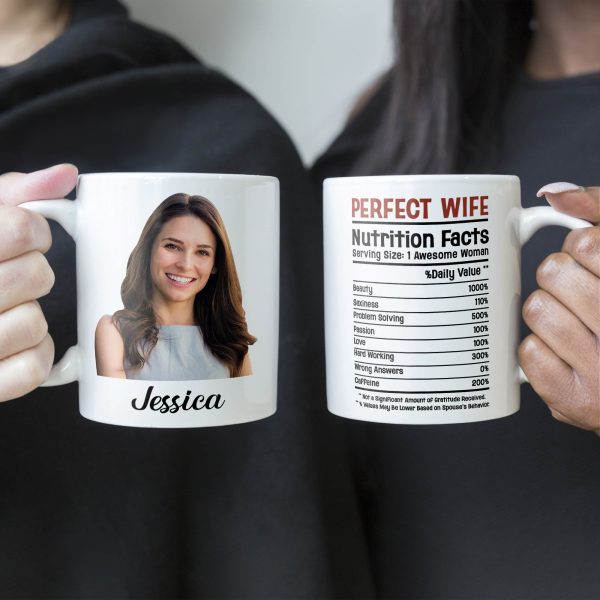 Perfect Wife Nutrition Facts - Personalized Photo Mug Perfect Wife Nutrition Facts - Personalized Photo Mug