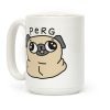 Perg Derpy Pug Coffee Mug Perg Derpy Pug Coffee Mug
