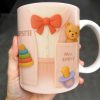 Personalize This Lovely Babysitter Coffee Mug With Your Name, Teddy Bear, Pacifier, Baby Rings, And Bow Tie - Personalized Custom Coffee Mug - FAM323_MG Personalize This Lovely Babysitter Coffee Mug With Your Name, Teddy Bear, Pacifier, Baby Rings, And Bow Tie - Personalized Custom Coffee Mug - FAM323_MG