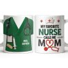 Personalize with Classic Nurse Themes, Stethoscope and Uniform - Personalized Custom Coffee Mug - MOM134_MG
