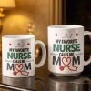 Personalize with Classic Nurse Themes, Stethoscope and Uniform - Personalized Custom Coffee Mug - MOM134_MG