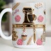 Personalize With Favorite Kitchen Gadgets And Flowers - Personalized Custom Coffee Mug - HOB034_MG