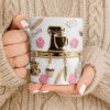 Personalize With Favorite Kitchen Gadgets And Flowers - Personalized Custom Coffee Mug - HOB034_MG