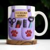 Personalize With Your Name, Paw Prints And Grooming Tools - Personalized Custom Coffee Mug - DOG066_MG Personalize With Your Name, Paw Prints And Grooming Tools - Personalized Custom Coffee Mug - DOG066_MG