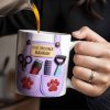 Personalize With Your Name, Paw Prints And Grooming Tools - Personalized Custom Coffee Mug - DOG066_MG Personalize With Your Name, Paw Prints And Grooming Tools - Personalized Custom Coffee Mug - DOG066_MG