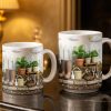 Personalize With Your Name, Plants And Gardening Tools - Personalized Custom Coffee Mug - GAR033_MG Personalize With Your Name, Plants And Gardening Tools - Personalized Custom Coffee Mug - GAR033_MG