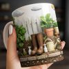 Personalize With Your Name, Plants And Gardening Tools - Personalized Custom Coffee Mug - GAR033_MG Personalize With Your Name, Plants And Gardening Tools - Personalized Custom Coffee Mug - GAR033_MG