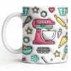Personalize Your Baking Lover's Cup With Mixer and Whisk - Personalized Custom Coffee Mug - COOK031_MG Personalize Your Baking Lover's Cup With Mixer and Whisk - Personalized Custom Coffee Mug - COOK031_MG