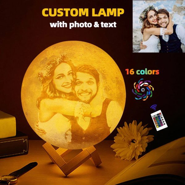 Personalized 3D Moon Photo Night Light Personalized 3D Moon Photo Night Light