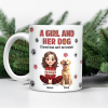 Personalized A Girl And Her Dog Version 3D Inflated Effect Mug HA75 898070