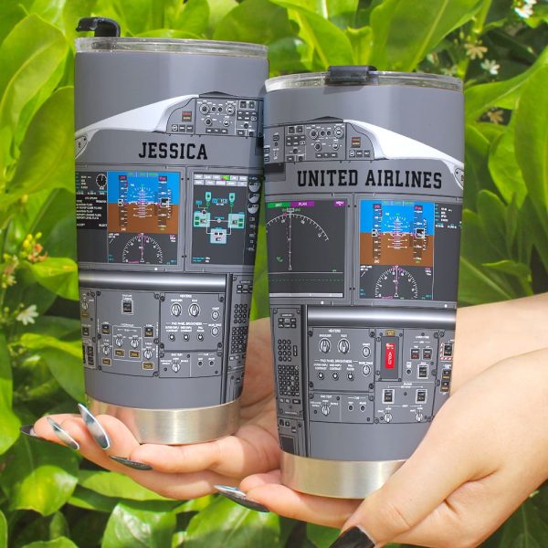 Personalized Aircraft Cockpit Mug, Gift For Airplane Lovers BLM-humix151223