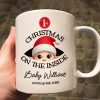Personalized Baby's First Christmas On the Inside Mug, Custom Pregnancy Reveal Mug, Expecting Parents
