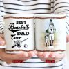 Personalized Baseball Dad And Child Thank You Dad Custom Mug Personalized Baseball Dad And Child Thank You Dad Custom Mug