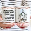 Personalized Baseball Dad And Child Thank You Dad Custom Mug Personalized Baseball Dad And Child Thank You Dad Custom Mug