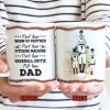Personalized Baseball Dad And Child Thank You Dad Custom Mug Personalized Baseball Dad And Child Thank You Dad Custom Mug