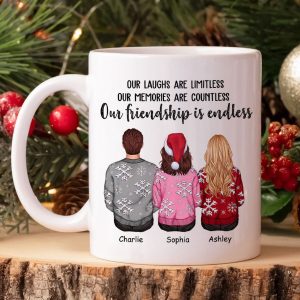 Personalized Best Friends Mug Gift, Personalized Friendship Gift, Soul Sister Christmas Gift for Best Friend, Long Distance Friendship Gift