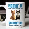 Personalized Cat Dad Mug for Father's Day Gift Personalized Cat Dad Mug for Father's Day Gift