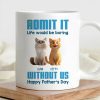 Personalized Cat Dad Mug for Father's Day Gift Personalized Cat Dad Mug for Father's Day Gift