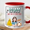 Personalized Ceramic Dog Mom Mug Custom Gift Cup Personalized Ceramic Dog Mom Mug Custom Gift Cup