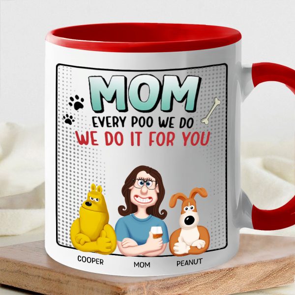 Personalized Ceramic Dog Mom Mug Custom Gift Cup Personalized Ceramic Dog Mom Mug Custom Gift Cup