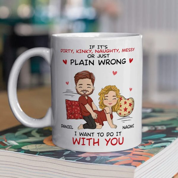 Personalized Ceramic Mug Funny Couple Cartoon Quote Gift for Boyfriend or Girlfriend Cute Flirty Coffee Mug Personalized Ceramic Mug Funny Couple Cartoon Quote Gift for Boyfriend or Girlfriend Cute Flirty Coffee Mug