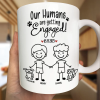 Personalized Ceramic Mug Our Humans Are Getting Married Stick Figure Couple Holding Hands Cute Pet Paws Unique Gift Personalized Ceramic Mug Our Humans Are Getting Married Stick Figure Couple Holding Hands Cute Pet Paws Unique Gift