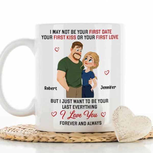 Personalized Ceramic Mug with Cute Cartoon Couple and I Love You Quote - Unique Romantic Gift for Him or Her Personalized Ceramic Mug with Cute Cartoon Couple and I Love You Quote - Unique Romantic Gift for Him or Her