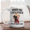 Personalized Ceramic Mug with Cute Couple Illustration for Morning Coffee, Funny Romantic Gift for Couples Personalized Ceramic Mug with Cute Couple Illustration for Morning Coffee, Funny Romantic Gift for Couples
