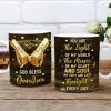 Personalized Ceramic Mug With Holding Hands and Heart, Romantic Custom Gift for Couple, You Are The Light Of My World