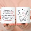 Personalized Ceramic Mug With Holding Hands Heart Quote Cute Couple Gift For Valentine's Day Morning Coffee Personalized Ceramic Mug With Holding Hands Heart Quote Cute Couple Gift For Valentine's Day Morning Coffee