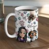 Personalized Ceramic Mug with Patriotic Paw-Print Design Personalized Ceramic Mug with Patriotic Paw-Print Design
