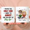 Personalized Ceramic Mug You're The Only One I Want To Annoy Cute Couple Illustration Unique Gift for Partner Personalized Ceramic Mug You're The Only One I Want To Annoy Cute Couple Illustration Unique Gift for Partner