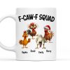 Personalized Chicken Squad Mug with Custom Names Funny Office Team Coffee Cup Gift Personalized Chicken Squad Mug with Custom Names Funny Office Team Coffee Cup Gift