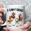 Personalized Chicken Squad Mug with Custom Names Funny Office Team Coffee Cup Gift Personalized Chicken Squad Mug with Custom Names Funny Office Team Coffee Cup Gift