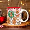 Personalized Christmas Cartoon Gingerbread Latte Coffee Mug 10ACDT0509024